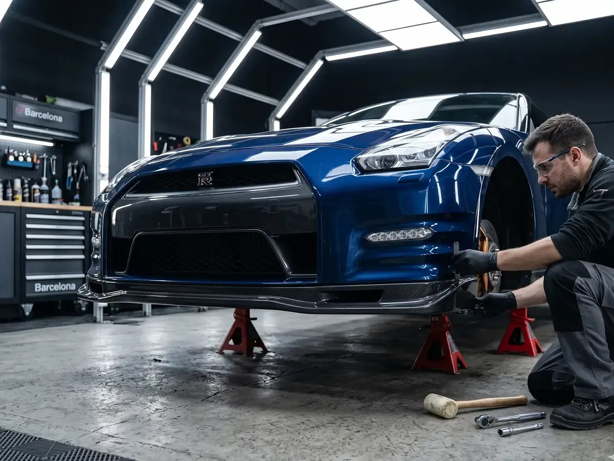 Body kit dry fitting and alignment check
