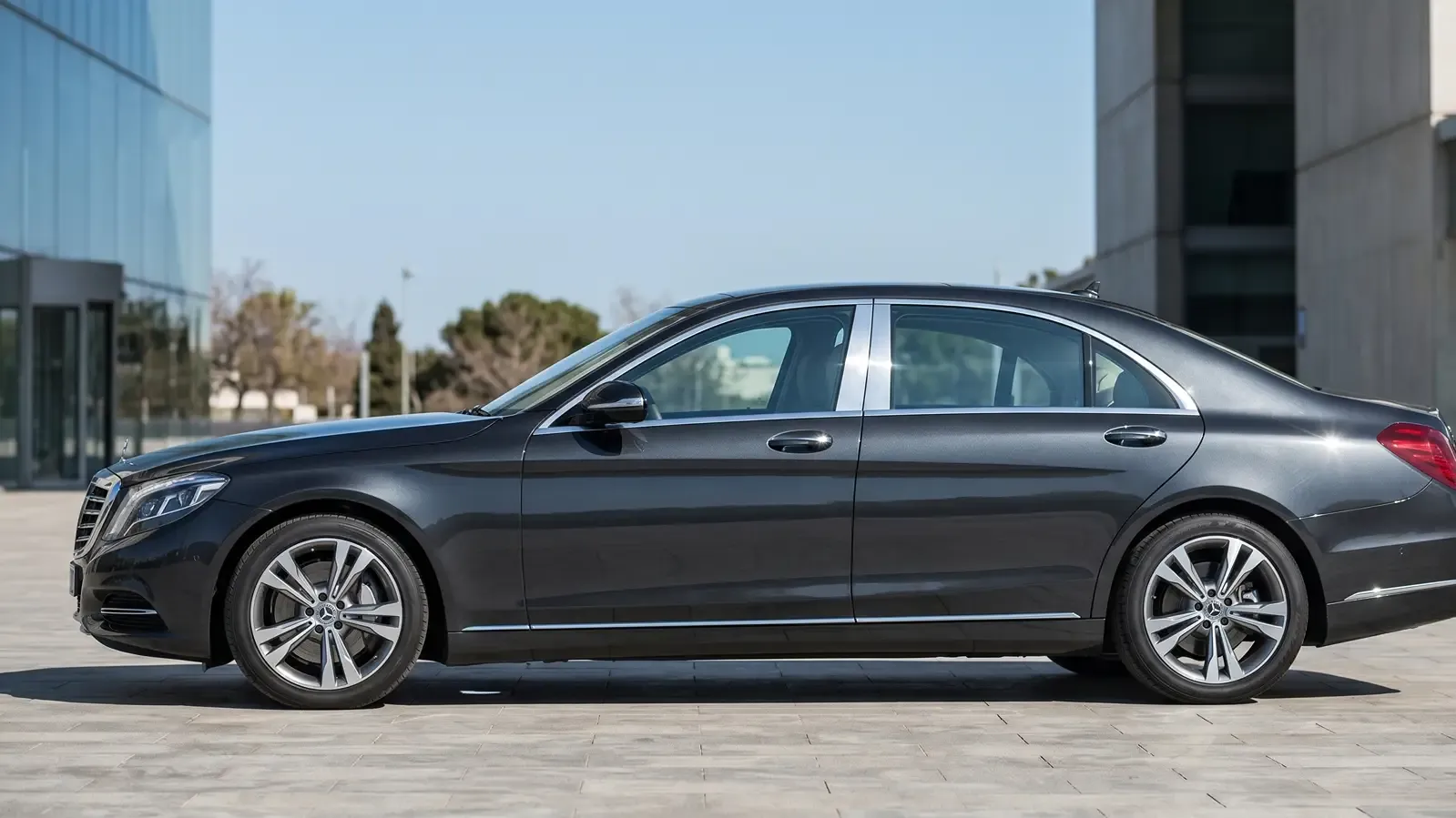 Vehicle with factory chrome trim before chrome delete