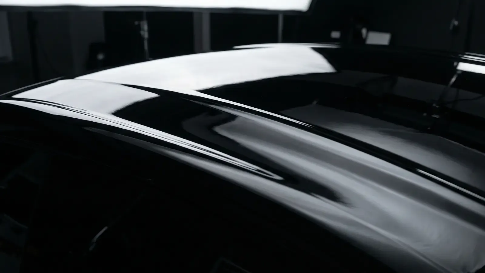 Gloss vinyl wrap finish close-up