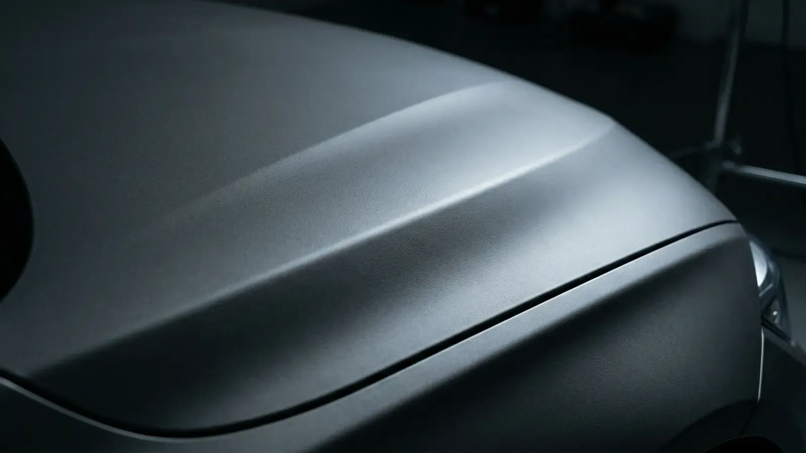 Matte vinyl wrap finish close-up