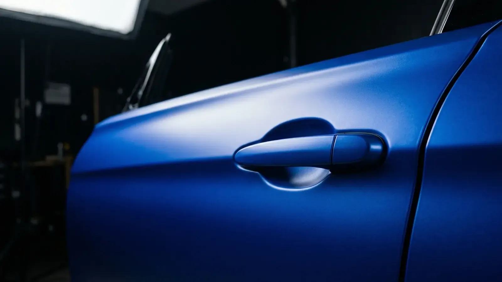 Satin vinyl wrap finish