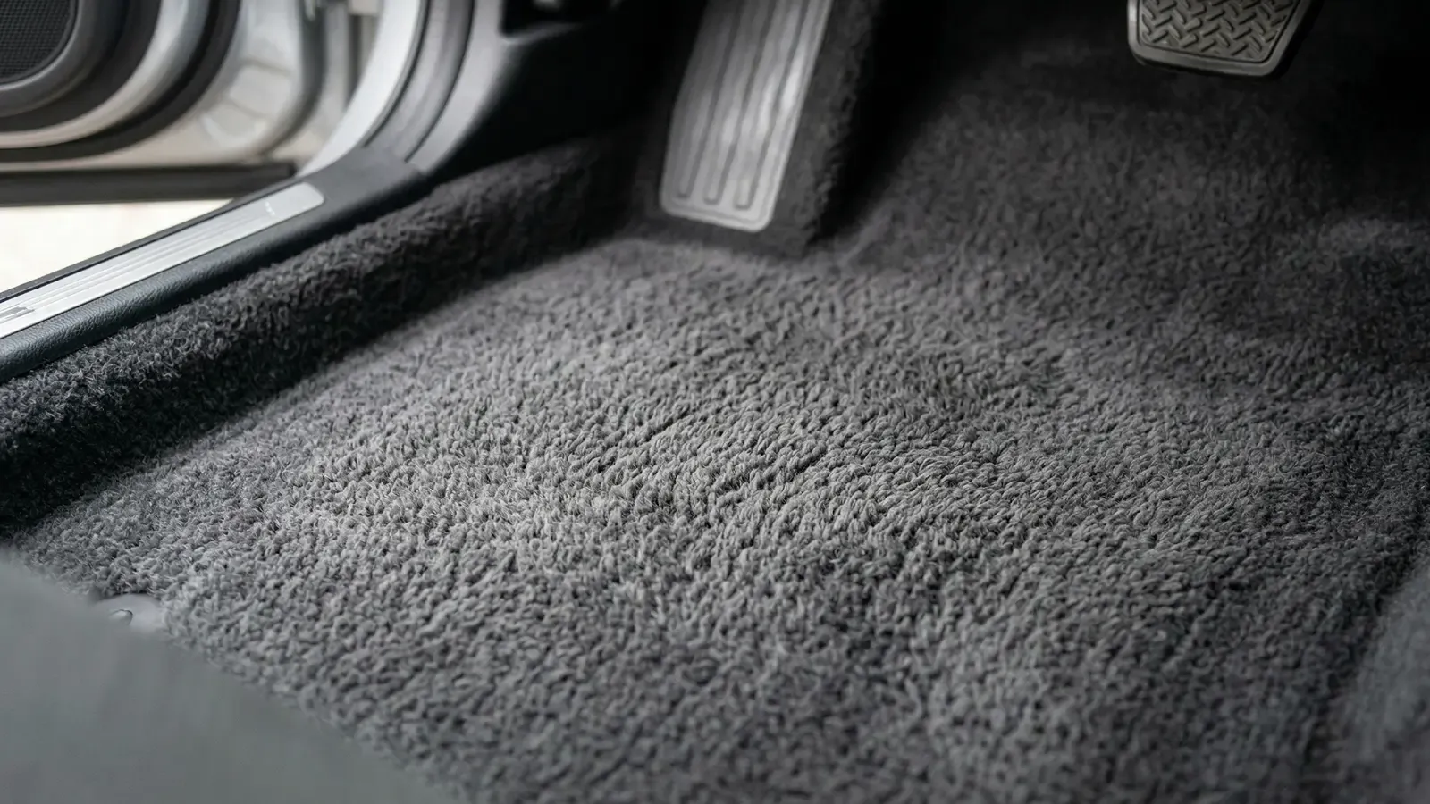 Clean car carpet after interior detailing