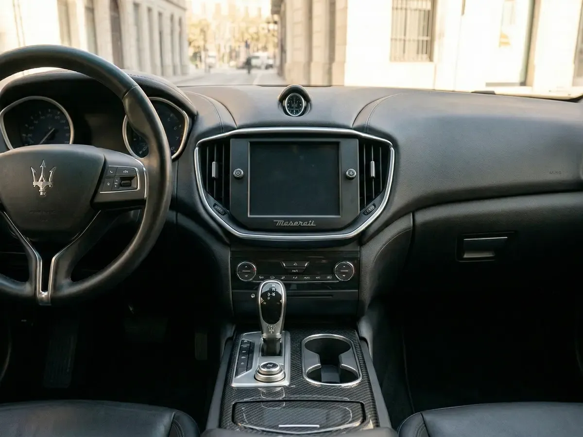Clean car dashboard and interior plastics
